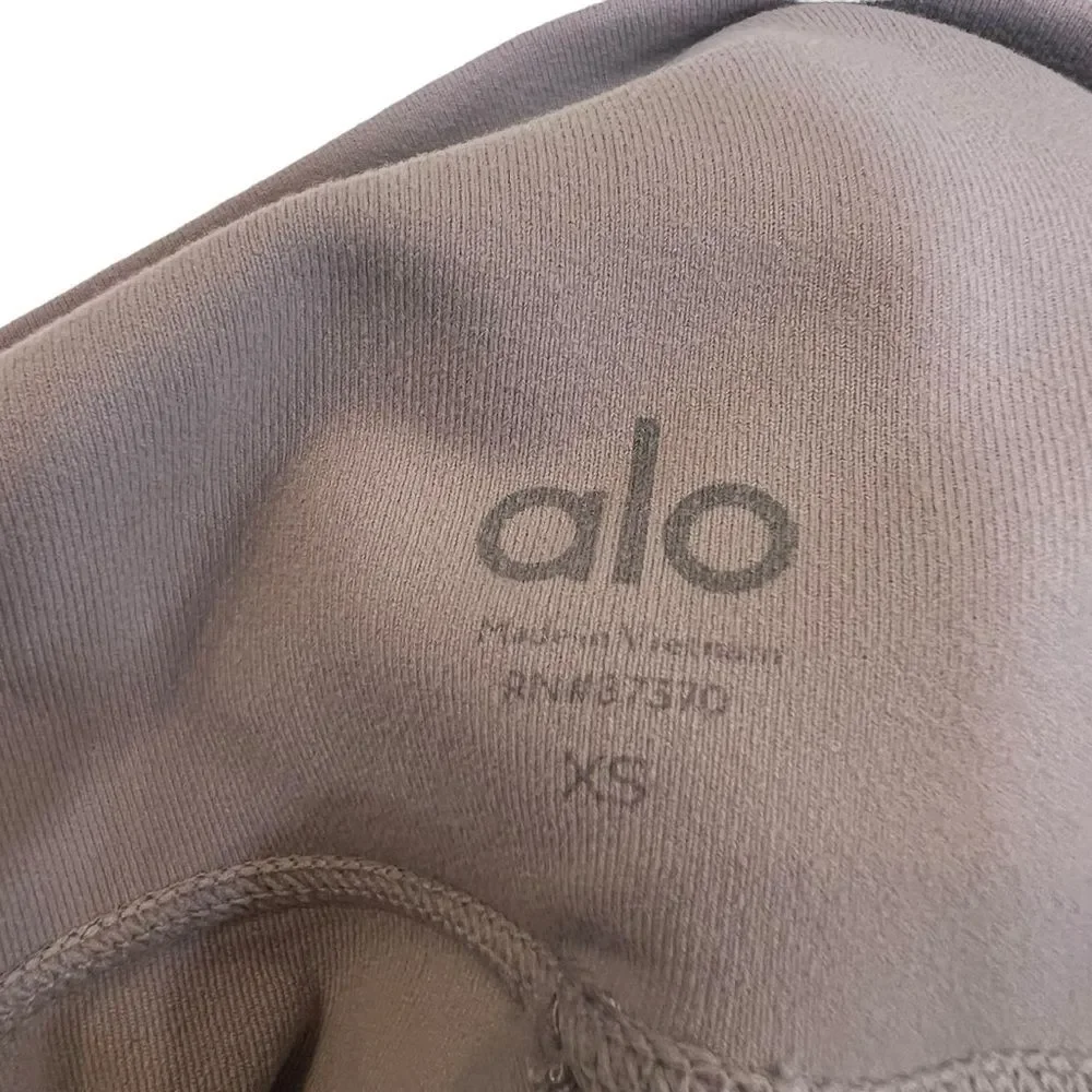Alo Full Length Light Gray Activewear Workout Leggings Womens Extra Small Yoga‎
